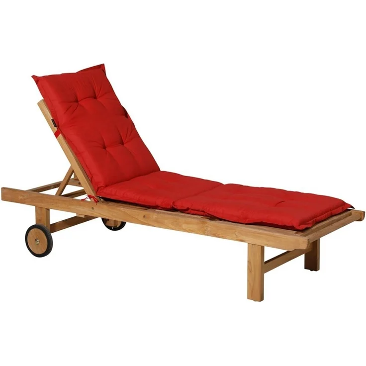 Allibert Liegenauflage Basic ca. 200 x 65 cm rot 50 % Baumwolle, 50 % Polyester – Bild 3