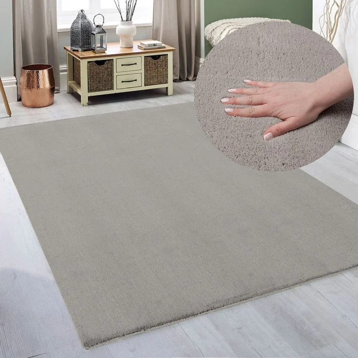 OTTO home Teppich Arabell, Kunstfellteppich, Felloptik, waschbar, rechteckig, Höhe: 16 mm, flauschig, kuschelig, Anti-Rutsch-Unterseite, Wohnzimmer, Schlafzimmer – Bild 1