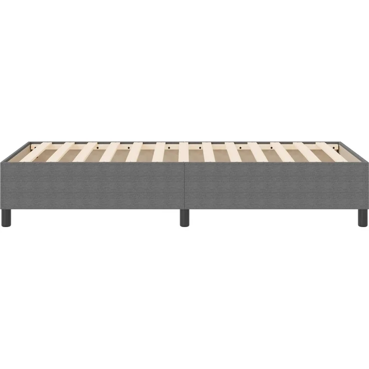 vidaXL Plattformbettgestell Hellgrau 90 x 190 cm Cordstoff 3337382 – Bild 6