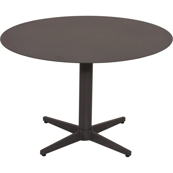 Gartencouchtisch Mill aus Aluminium, modern, anthrazit, rund Ø75 cm, pulverbeschichtet – Bild 1