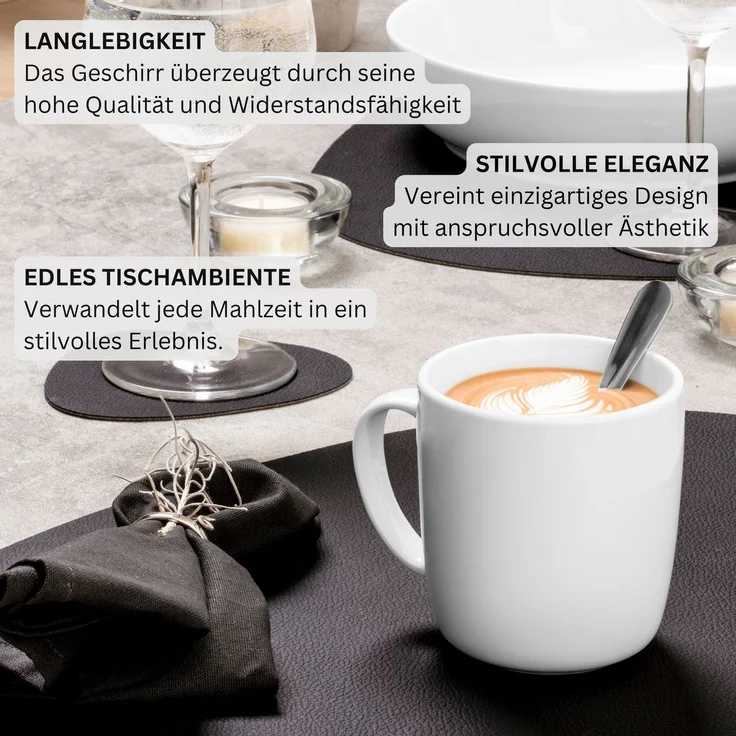 SÄNGER Porzellan Kaffeebecher Marlo 6-teilig – Bild 5