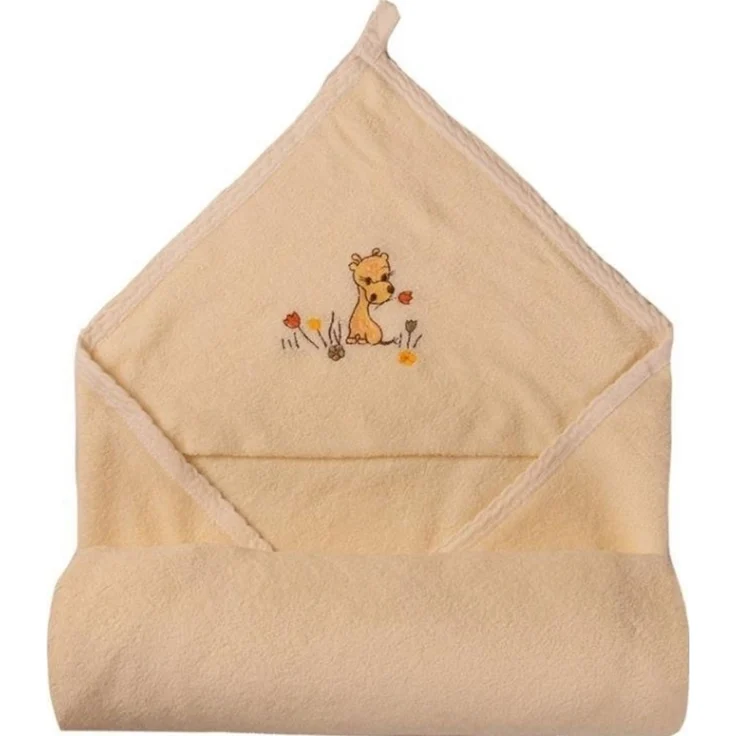 Matex Baby-Badetuch/Badetuch mit Kapuze Frottee 85x85 cm Ecru