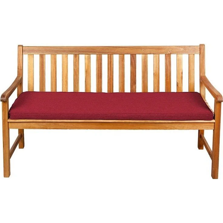 Gutekissen® Sitzkissen für Bank, Gartenschaukeln, Sitz, glatt. FK5 (100x30x5, Rot) – Bild 2