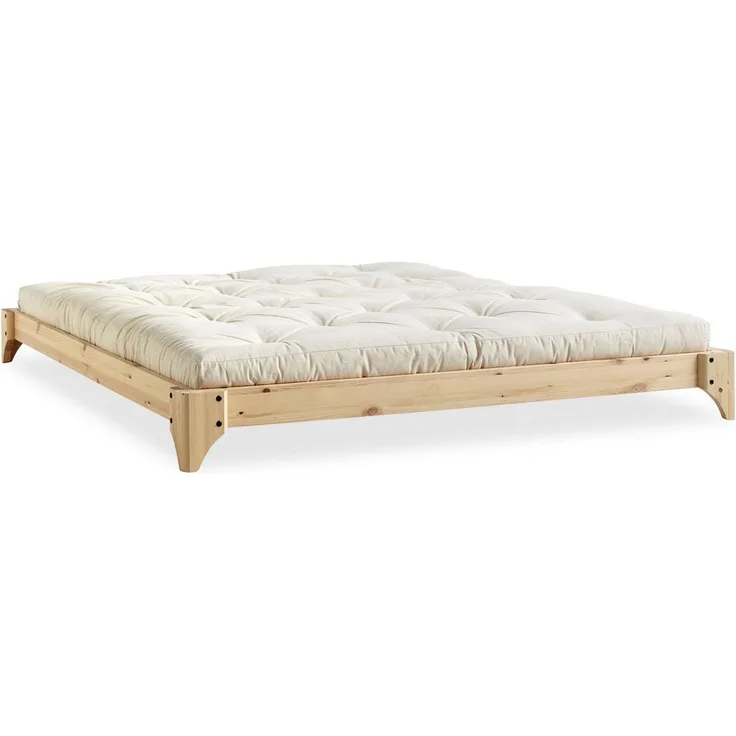 Futonbett Doppelbett ELAN 180 x 200 Massivholzbett Gestell Kiefer natur, von Karup