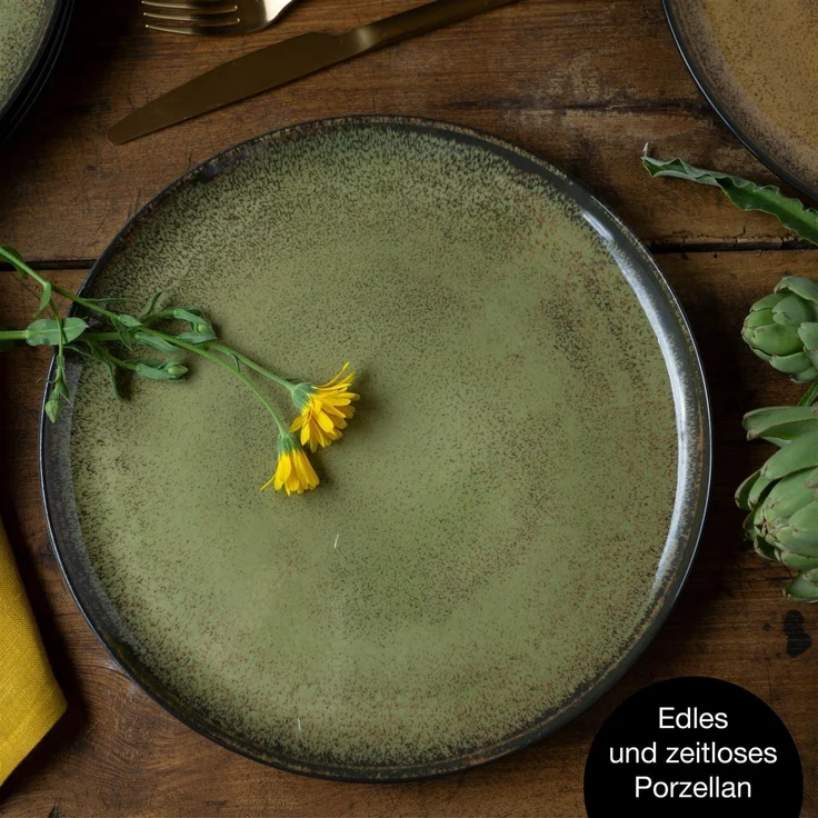 Moritz & Moritz VIDA 6tlg Dinnerteller Vintage – Bild 5
