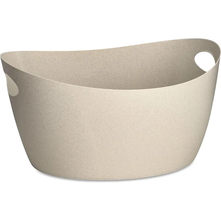 Koziol Zuber Bottichelli L, Bottich, Aufbewahrungskorb, Organic Recycled, Recycled Desert Sand, 15 L, 1444121