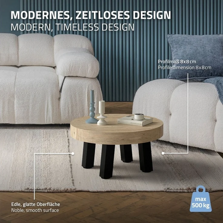 ML-DESIGN Tischbein 4er Set Tischbeine schräg Möbelfüße und Tischgestell aus Stahl, Bankkufen I-Design 30cm Schwarz glänzend Möbelbeine 96° Neigung – Bild 3