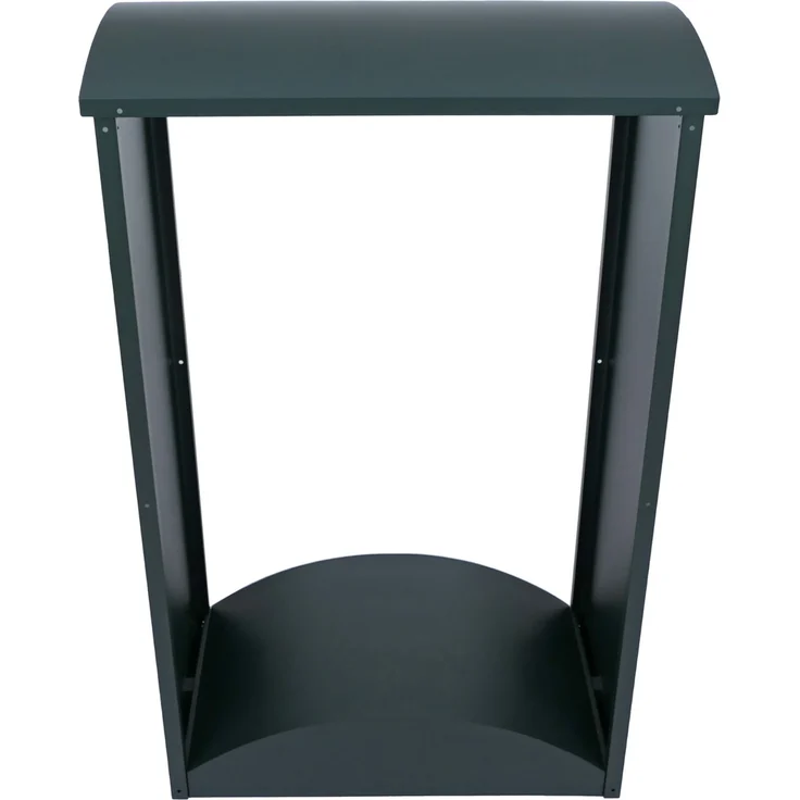 Brennholzlager HWC-P77, Kamin-/Feuerholzregal Holzlager Holzunterstand Outdoor Metall 160x98x50cm ~ grün – Bild 6