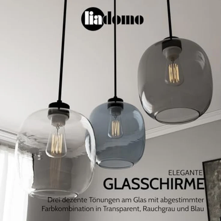 Liadomo Pendelleuchte Magellan, ohne Leuchtmittel, Hängelampe im Skandi-Look – Bild 5