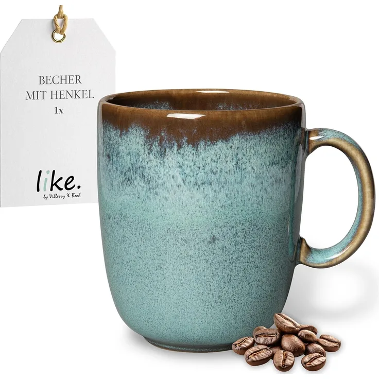 Villeroy & Boch Lave Glace Becher mit Henkel