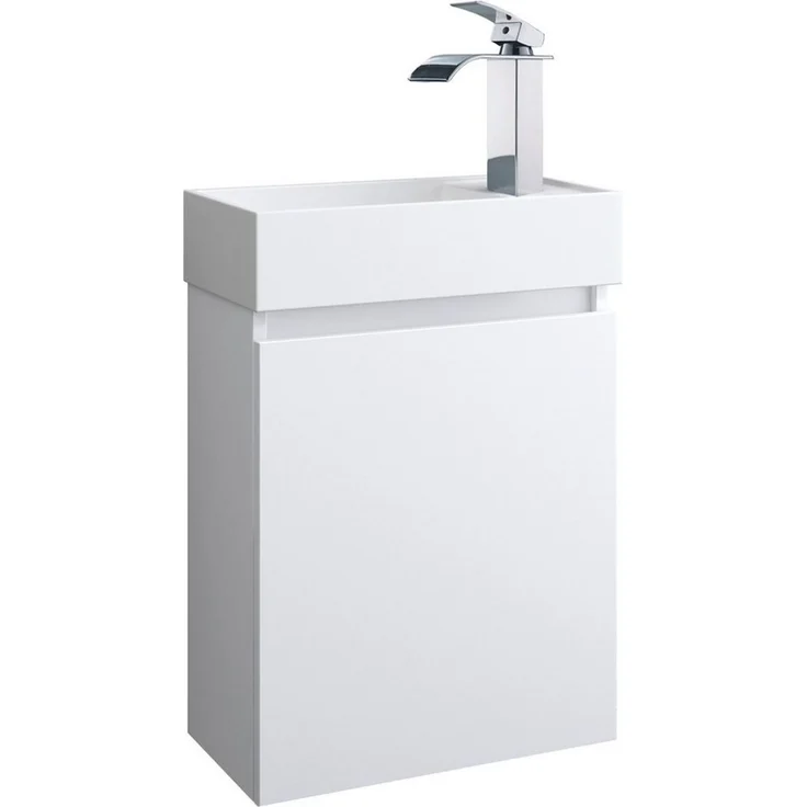 Faizee Home Badmöbel-Set Badmöbel 40 cm Badschrank Waschtisch Unterschrank – Bild 1