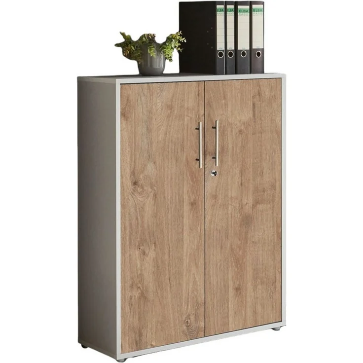 moebel-dich-auf Aktenschrank OFFICE EDITION (abschließbar, Metallgriffe, 3 Fächer) Made in Germany – Bild 4