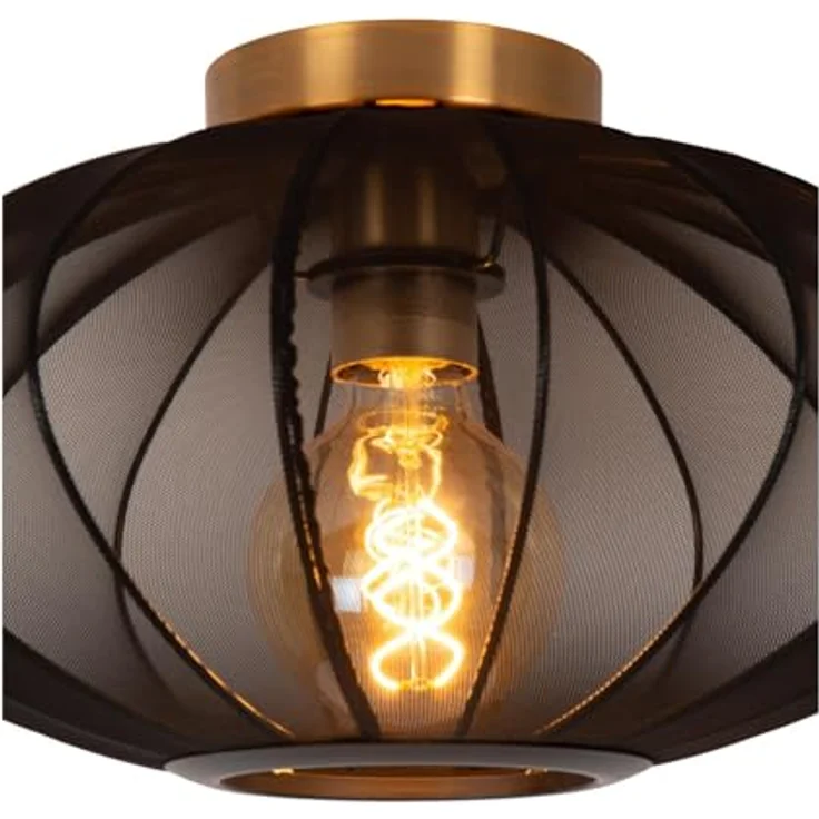 LUCIDE CORINA Deckenleuchte, Ø 40 cm, 1xE27, Schwarz, geeignet für LED-Lichtquellen, dimmbar – Bild 5