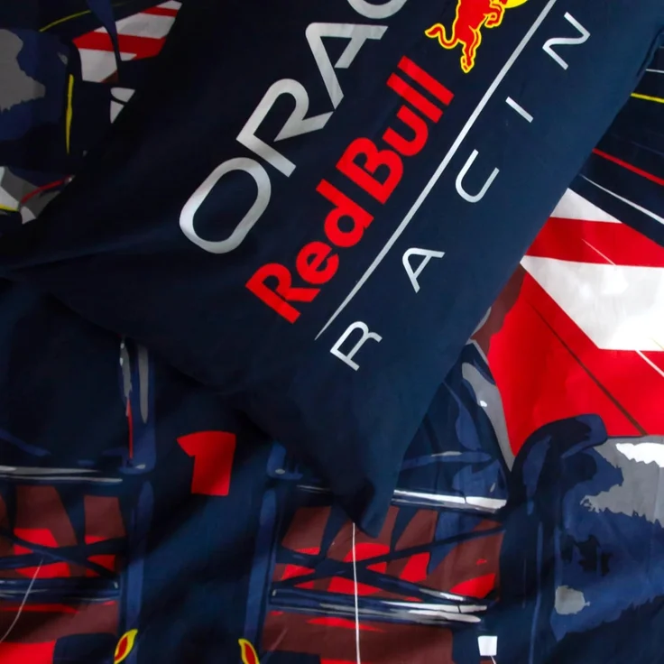 Character World Oracle Red Bull Racing Offizielles Bettwäsche-Set für Einzelbett, Speed-Design, wendbar, 2-seitige Bettwäsche, inkl. passendem Kissenbezug, Einzelbett-Set, Polycotton – Bild 9