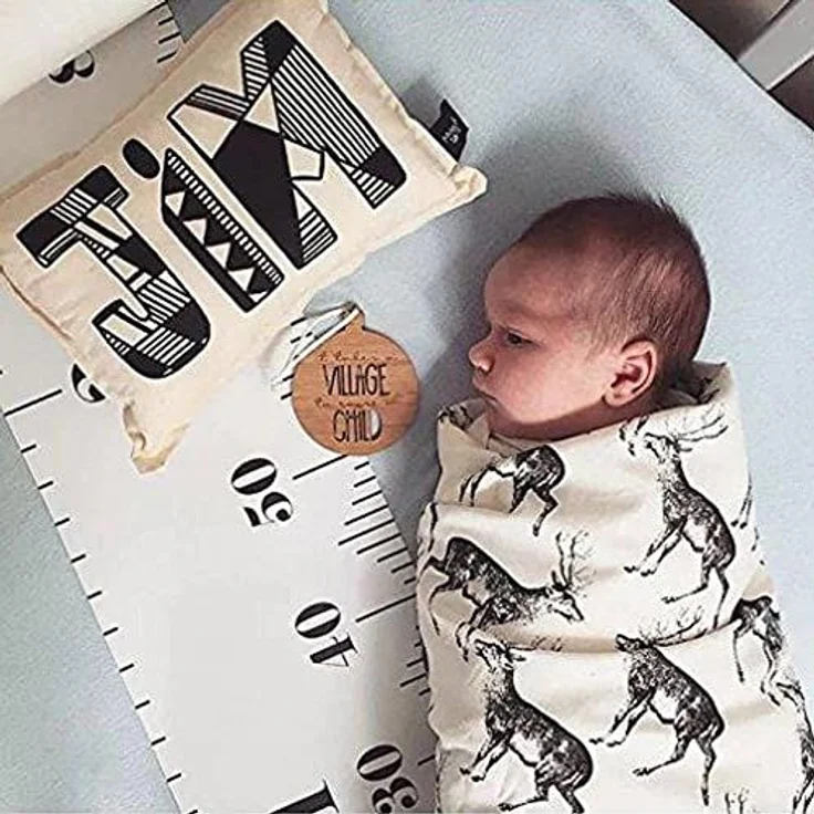 Kinder Messlatten Kinder Höhe Maßnahme Wachstumstabelle Tragbare Nette Wandaufkleber Home Raumdekoration für Kleinkinder Babys(#1) – Bild 5