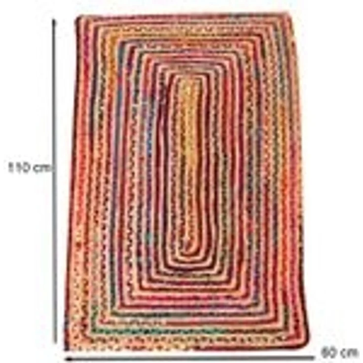 Jute Teppich Esha bunt 60x110 cm – Bild 4