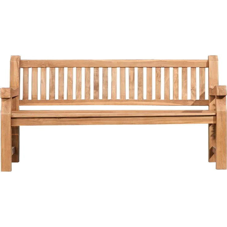 Gartenbank Teakbank HIBAS - Holz Teak 180x61x93 cm | Holzbank 180 Cm Gartenbank Sitzbank Mit Lehne Wetterfest Bank Garten Terrasse – Bild 1