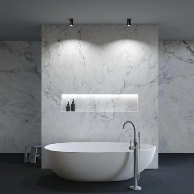 Maytoni ZOOM Deckenspot schwarz, LED Deckenstrahler 230V, IP54 spritzwassergeschützt für Badezimmer & Küche, zylindrisches Design für gezielte Lichtakzente – Bild 3