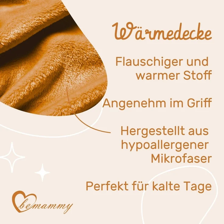 Wohndecke Warme Kuscheldecke Babydecke Blanket Baby Geschenk BE20-168, Be Mammy – Bild 4