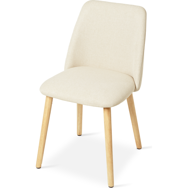 GOEURVANT 421 Esszimmerstühle 6er-Set, Webstoff - Beige – Bild 5