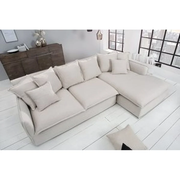 riess-ambiente Ecksofa HEAVEN 255cm natur, Einzelartikel 1 Teile, Couch · L-Form rechts · Wohnzimmer · Webstoff · Federkern · Landhaus – Bild 6