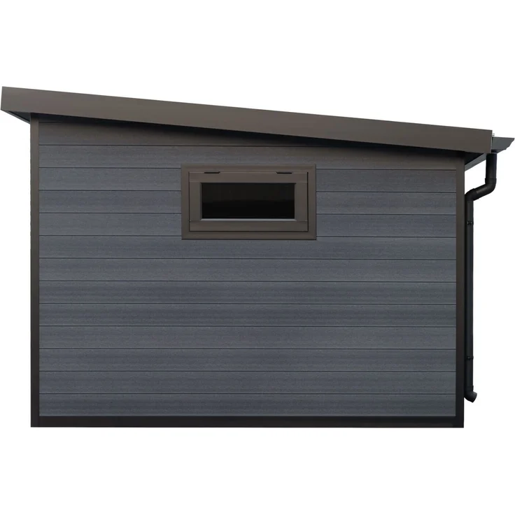 Fjordholz 'Style DeLuxe' Gartenhaus, WPC / Aluminium Anthrazit, 290 x 290 x 222 cm – Bild 5