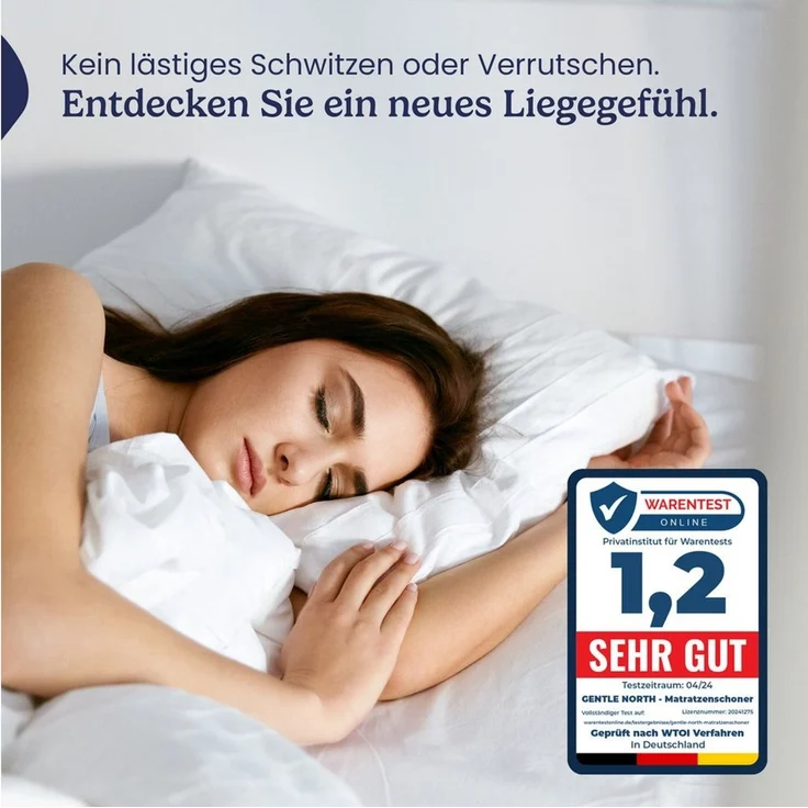 Matratzenschoner Matratzenschutz - Matratzenauflage viele Größen zum Matratzenschutz Gentle North, gängigste Größen – Bild 2