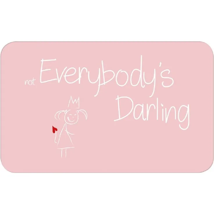 MEA LIVING Frühstücks Brettchen Spruch "not Everybody´s Darling" Teller Geschenk