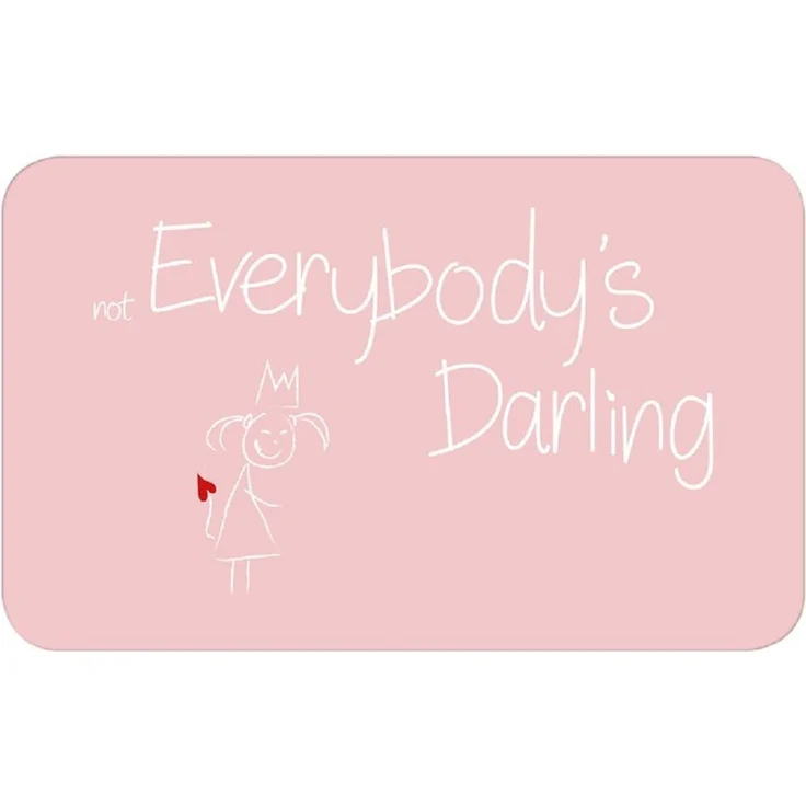 MEA LIVING Frühstücks Brettchen Spruch "not Everybody´s Darling" Teller Geschenk
