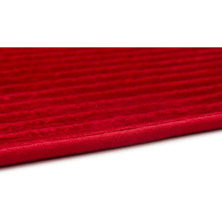 Gözze Badematte Berlin, Höhe 7 mm, rutschhemmend beschichtet, fußbodenheizungsgeeignet, Polyester, rechteckig, Badteppich, Uni Farben, Cord Optik, waschbar – Bild 4