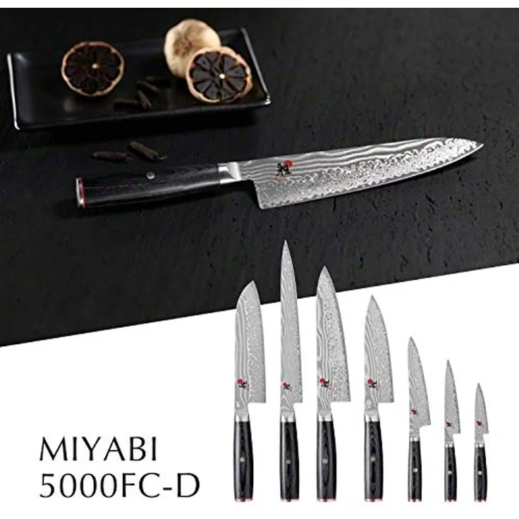 MIYABI 5000 FC-D Sujihiki 24 cm, Pakka Holz – Bild 6