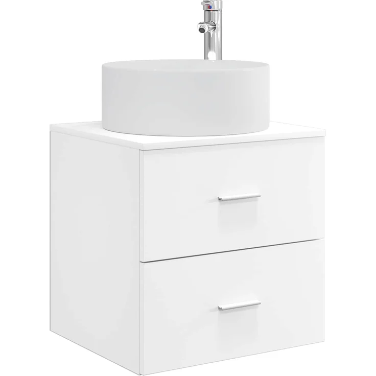 vidaXL Badezimmerschrank-Set 3 stk. Weiß 129 x 44,5 x 80 cm 3405947 – Bild 5
