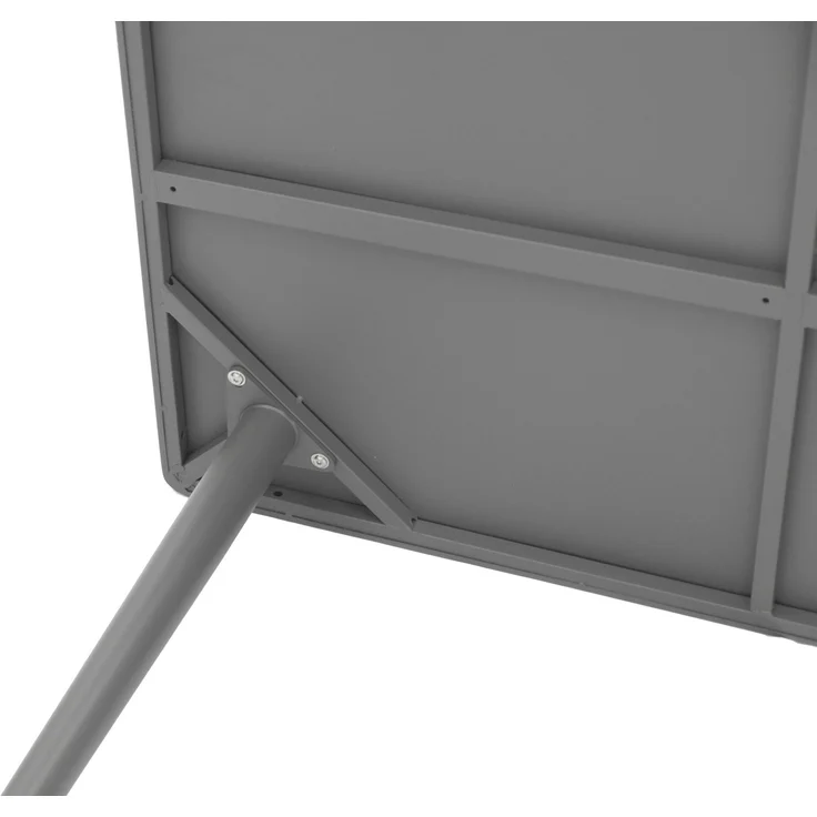 DEGAMO DENVER Gartentisch, Stahl, grau, 160x90cm – Bild 5