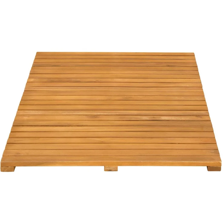 vidaXL Badematte Uni Braun 80 x 50 cm Holz 42025256 – Bild 4