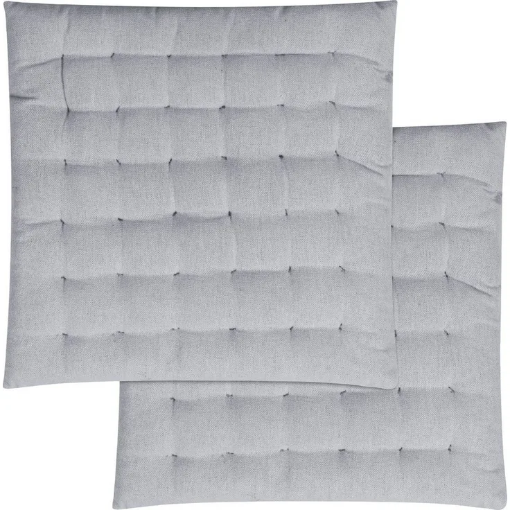 Magma Heimtex Stuhlkissen Freya, mit toller Steppung, grau