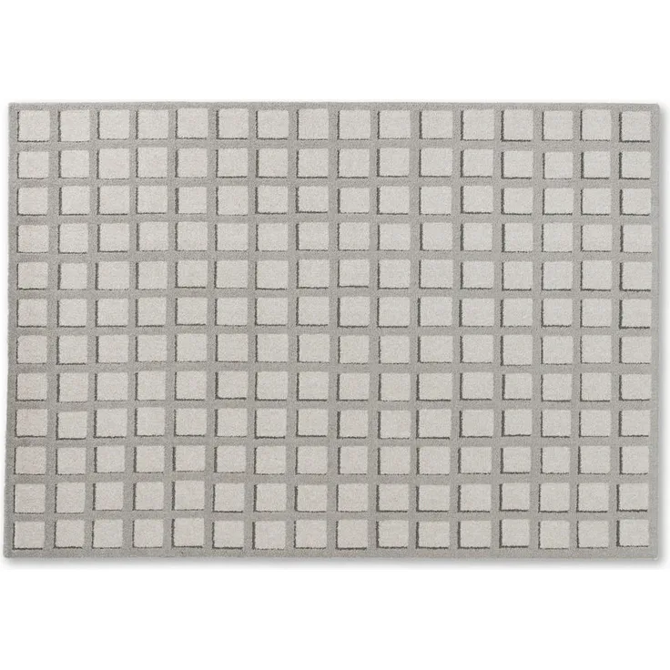 Schöner Wohnen Webteppich Uni, Grau, rechteckig 140x200 cm, pflegeleicht, für Fußbodenheizung geeignet