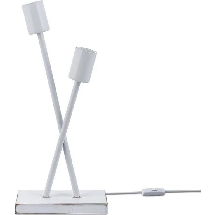 Paco Home Tischleuchte IKS, ohne Leuchtmittel, Stehlampe LED Lampe Wohnzimmer Vintage Retro Industrial Design E27
