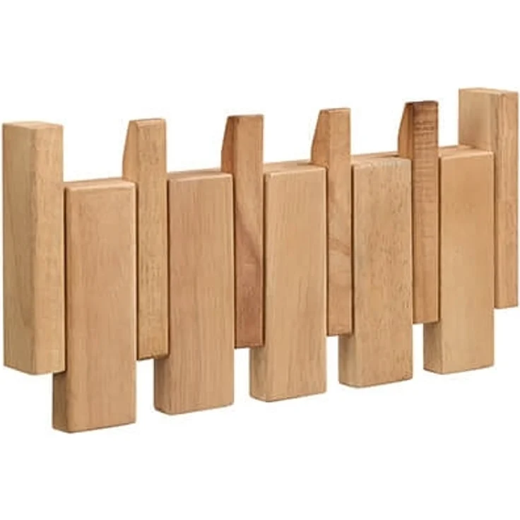 HOME DELUXE Garderobenleiste PORTE Hellbraun - 32 x 15 cm – Bild 3