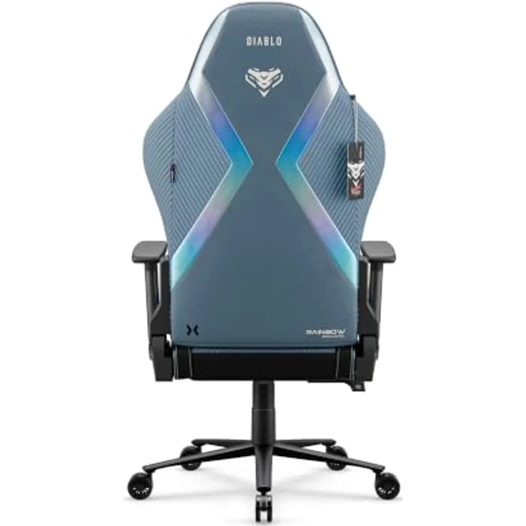 Diablo Ergonomischer Gaming Stuhl Stoff mit 3D Armlehnen und Lendenkissen – Bild 4