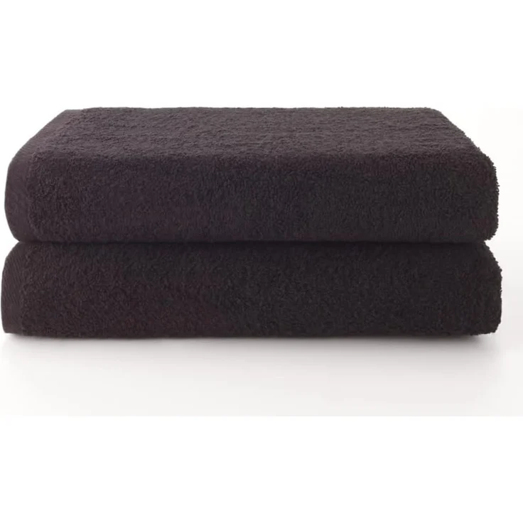 Top Towel - Plus - Große Badetücher - Badetücher - 2 Duschtücher - 70x140 cm - 100 % Baumwolle - Schwarz