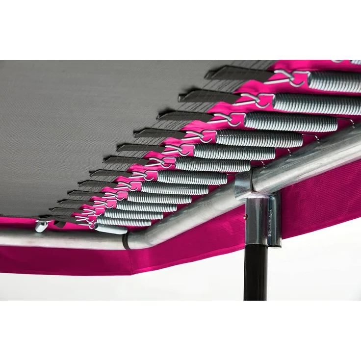 Salta 'Comfort Edition' Trampolin inkl. Sicherheitsnetz, rechteckig, Stahl pink, 249 x 214 x 153 cm – Bild 3