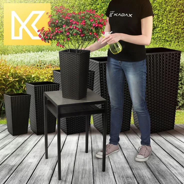 KADAX Blumentopfeinsatz 18x36cm hoch Schwarz – Bild 4