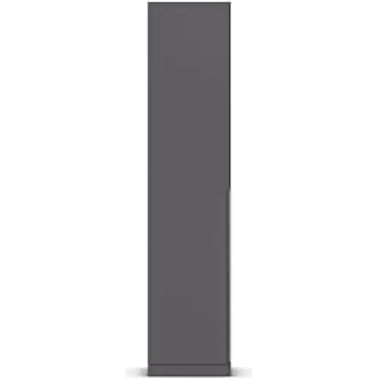 Rauch Möbel Alabama, Kleiderschrank für Schlafzimmer, Kinderzimmer, Wohnzimmer, Garderobe, Flur, 1-türig, mit Zubehör Basic, Farbe Grau metallic, Schwarz, Breite 47 cm – Bild 9