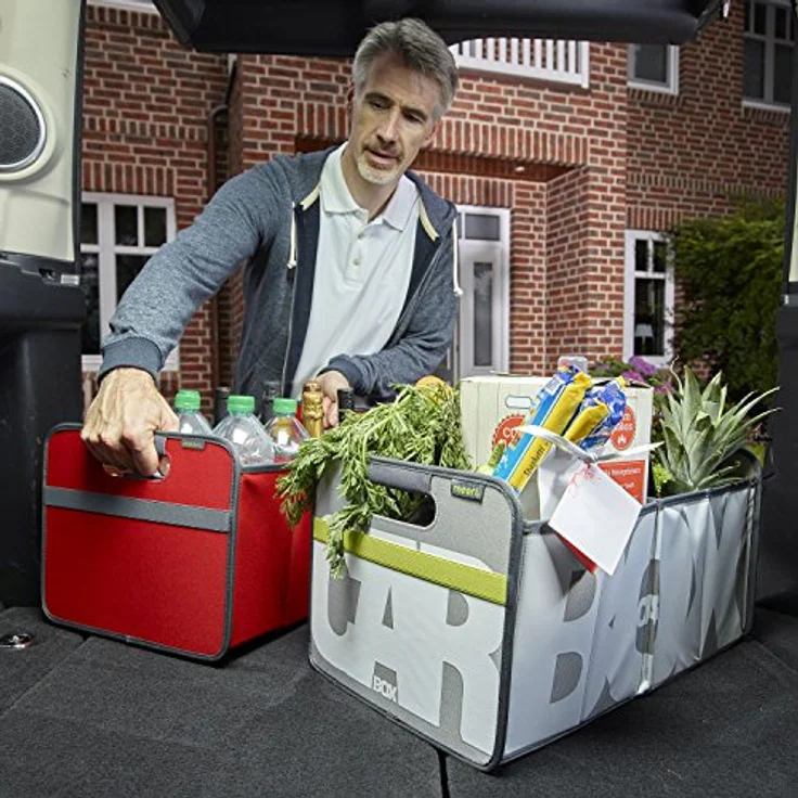 Meori Aufbewahrungsbox Klappbox Ordnungssystem Flascheneinsatz grau – Bild 5