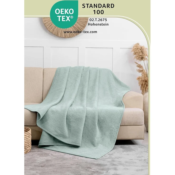 Wohndecke Kuscheldecke weich & flauschig – warme Baumwolldecke Überwurf Sofa, Laynenburg, Decke als Sofa-decke, Couchdecke, Wolldecke aus Baumwollmix – Bild 3