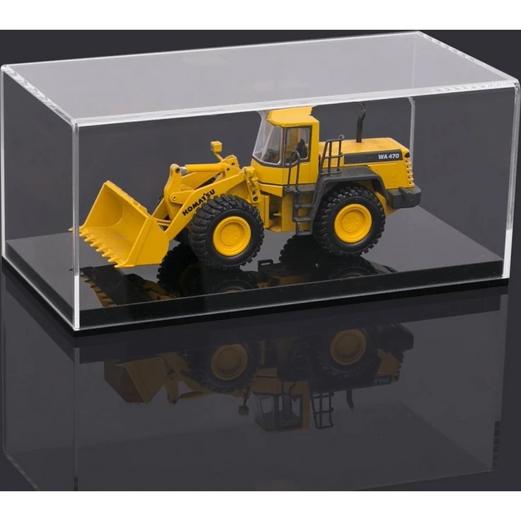 HMF Vitrine elegante Acryl Vitrine, Ausstellungskasten für Sammelstücke Schaukasten für Modellautos, Figuren, 24 x 12 x 11 cm, transparent – Bild 3