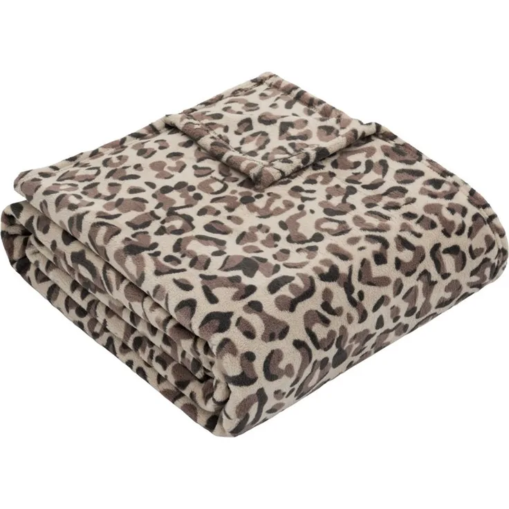 Wohndecke s.Oliver Decke, s.Oliver, Trendiges Leopardenmuster als moderner Blickfang