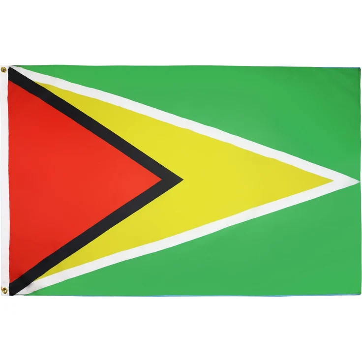 AZ FLAG - Flagge Guyana - 150x90 cm - Kooperative Republik Guyana Fahne 90x150 Cm Feiner Polyester - Flaggen