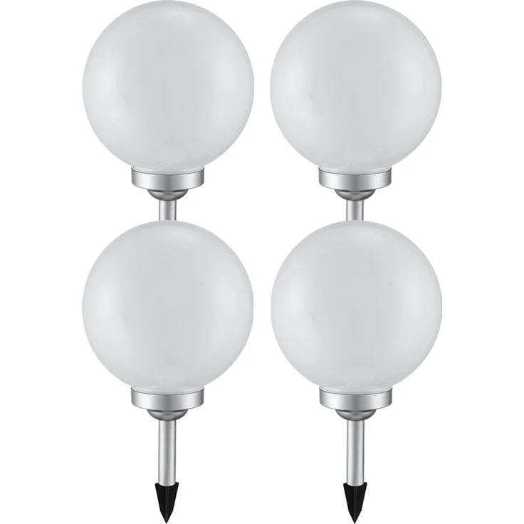 4er Set LED Solar Kugel Stecklampen Durchmesser 20 cm, SOLAR – Bild 1