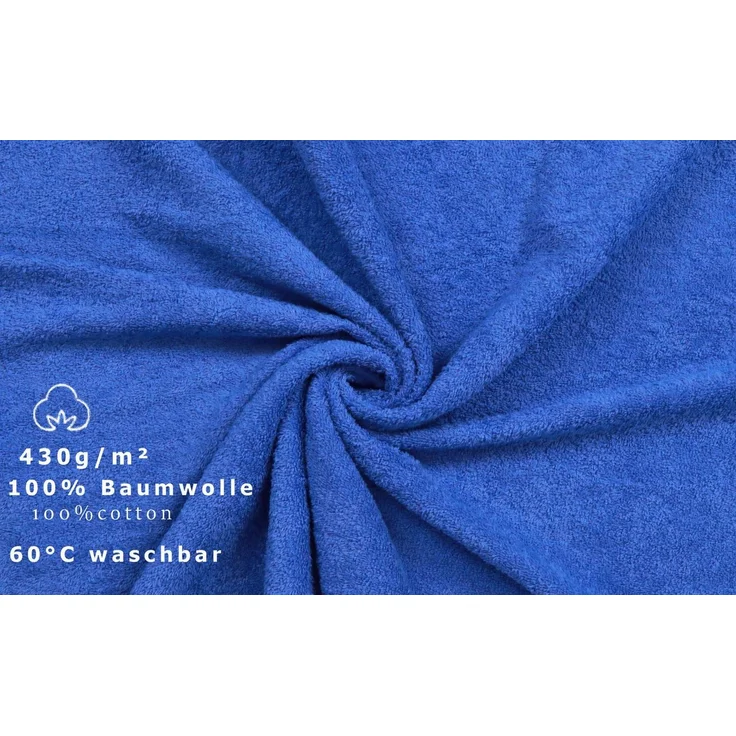 Betz Handtuch Set 8-TLG Handtuch-Set Deluxe, 100% Baumwolle (Set, 8-St), Farbe blau – Bild 3
